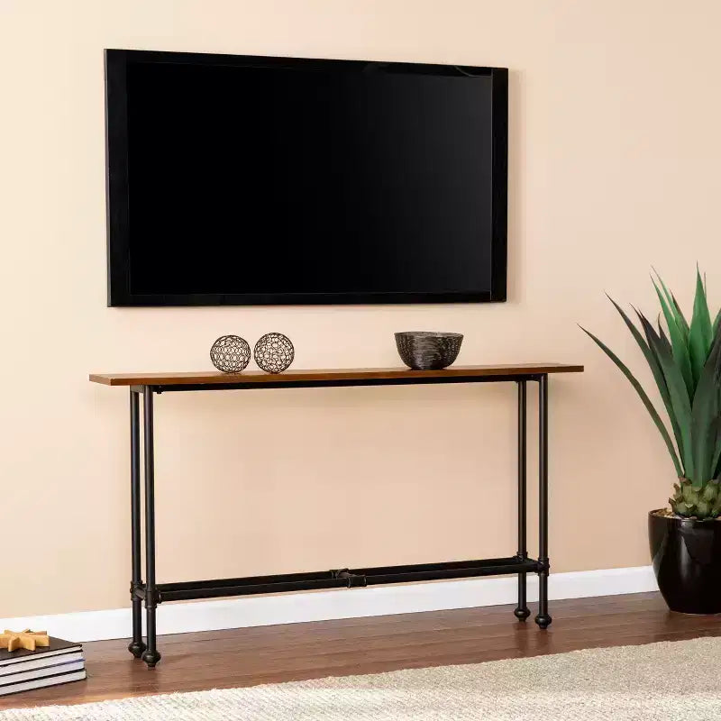 Console industrielle - Noir | 142 cm L