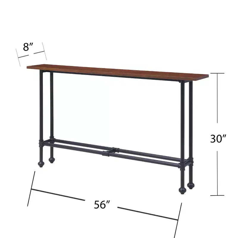 Console industrielle - Noir | 142 cm L