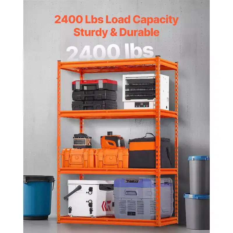 Étagères de rangement robustes pour garage à 4 niveaux, 2 400 lb - 20"P x 40"L x 60"H