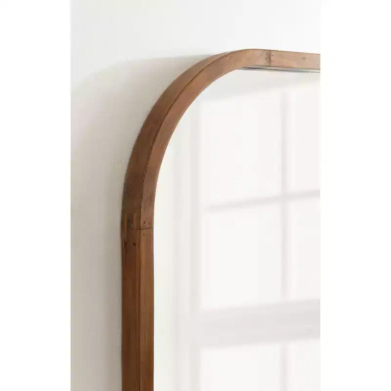 Miroir mural arche encadré de bois