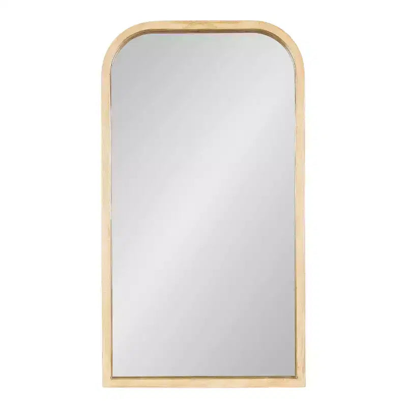 Miroir mural arche encadré de bois