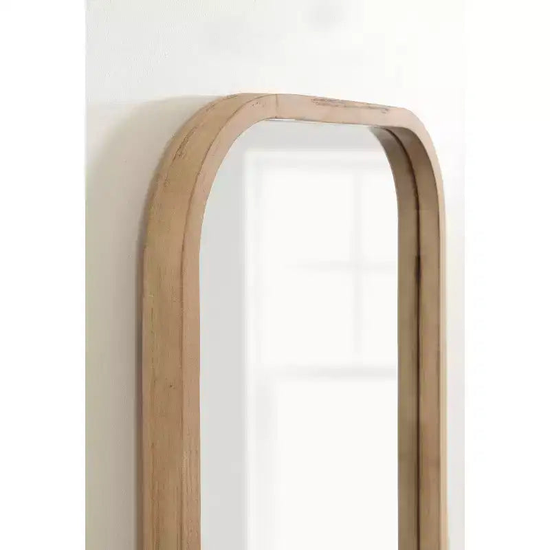 Miroir mural arche encadré de bois