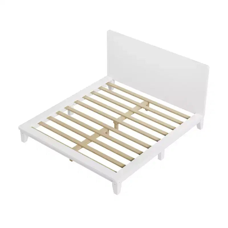 Lit plateforme moderne Queen Size avec tête de lit