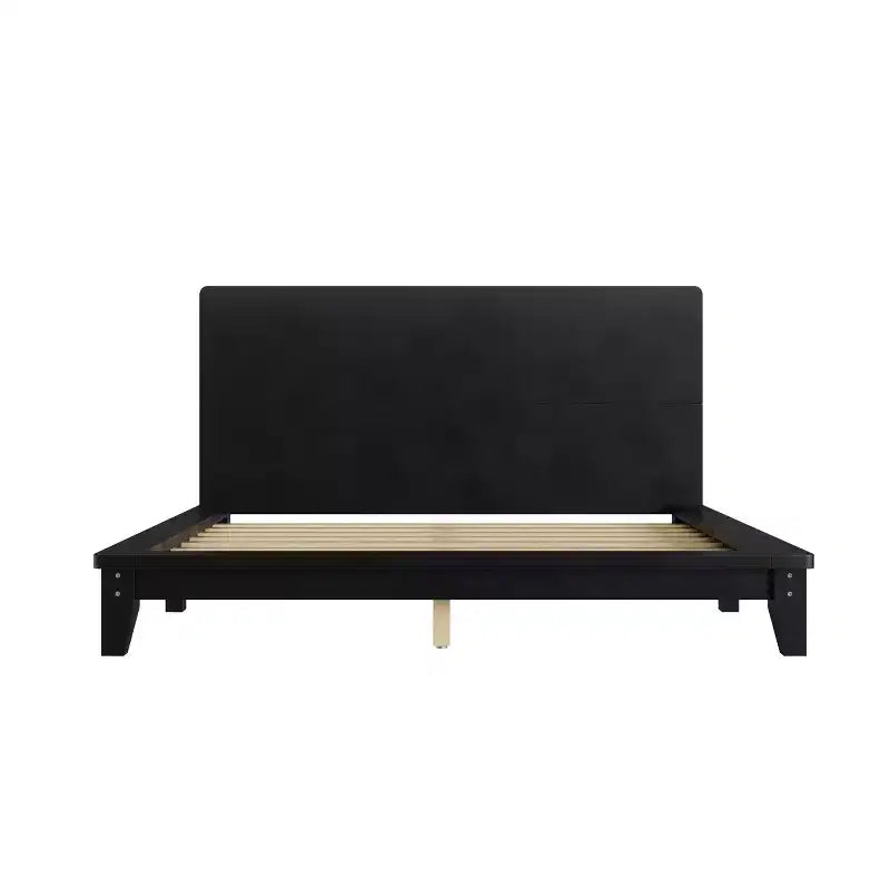 Lit plateforme moderne Queen Size avec tête de lit