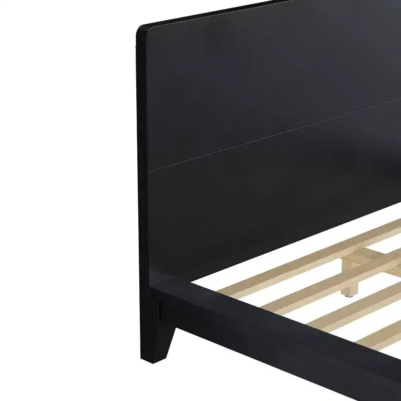 Lit plateforme moderne Queen Size avec tête de lit