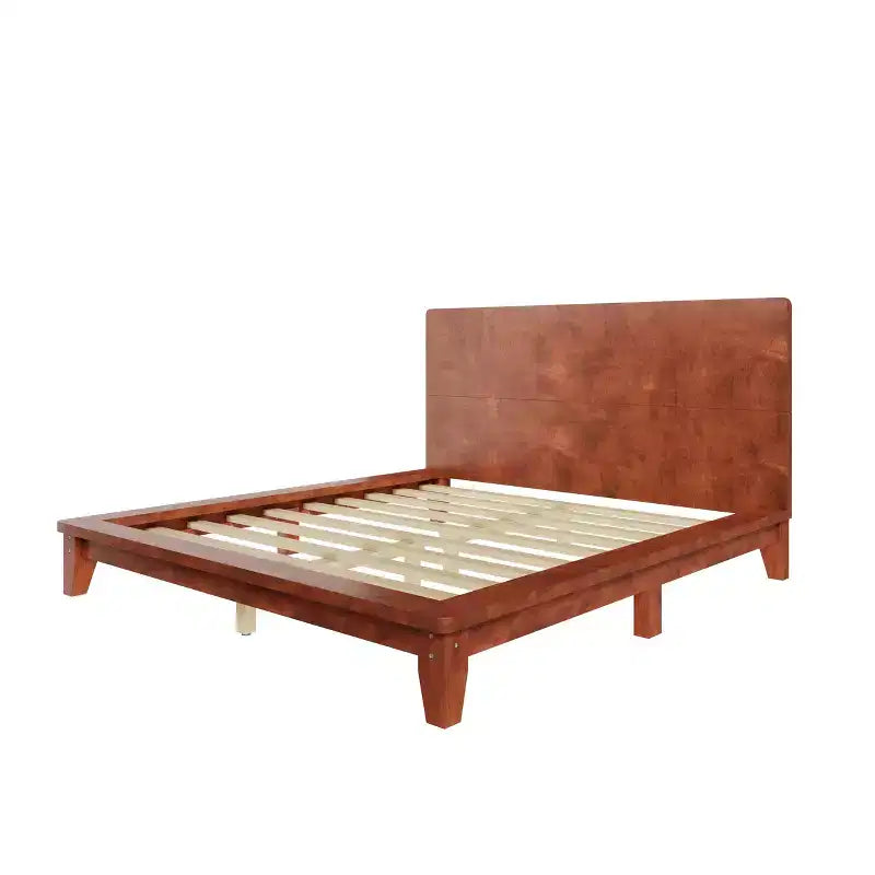 Lit plateforme moderne Queen Size avec tête de lit