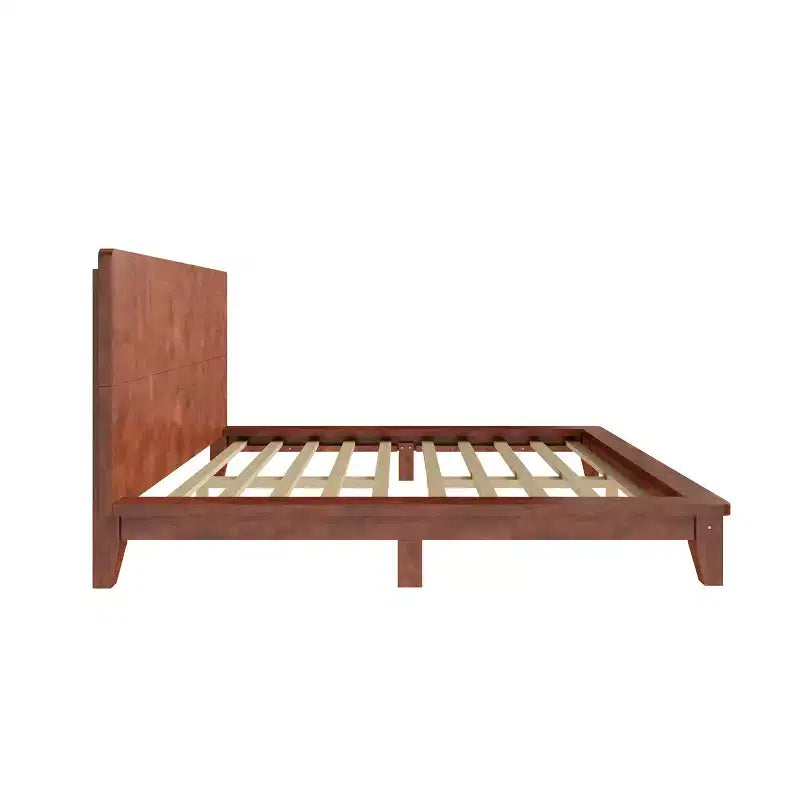 Lit plateforme moderne Queen Size avec tête de lit