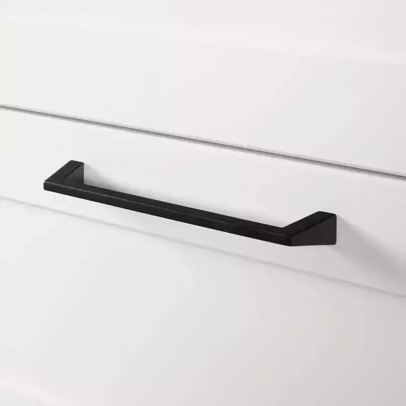 Îlot de cuisine compact avec 3 tiroirs et placard de rangement - Blanc/Noix de muscade
