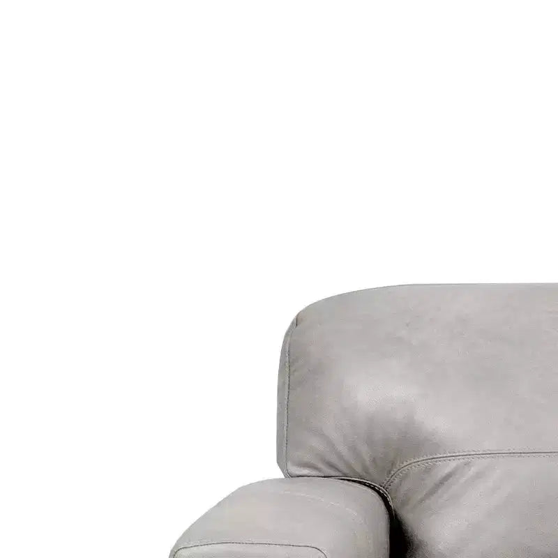 Fauteuil d'appoint capitonné Mid-Century 43" - Cuir beige