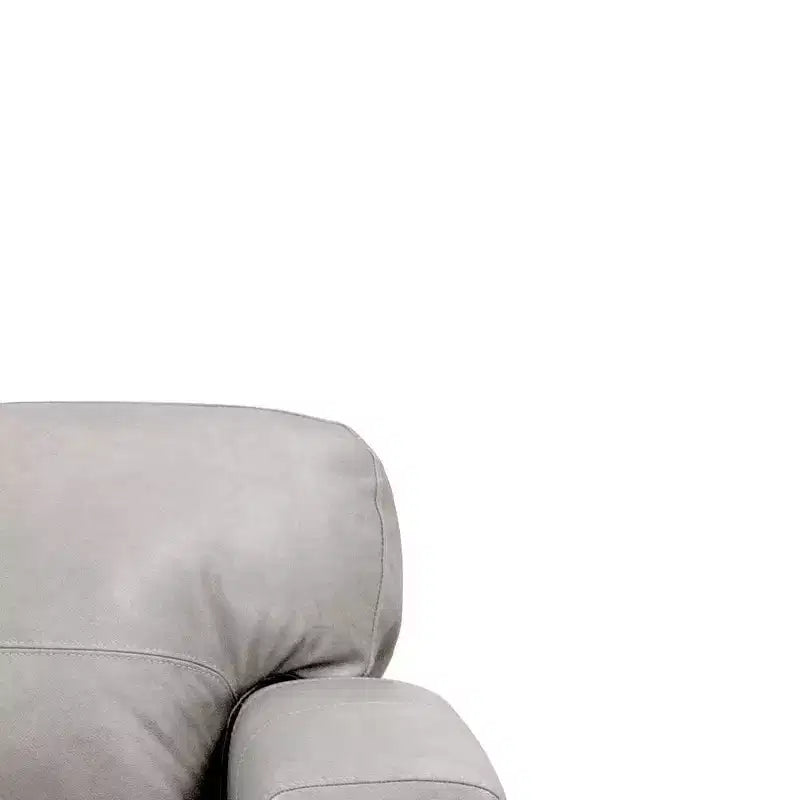 Fauteuil d'appoint capitonné Mid-Century 43" - Cuir beige
