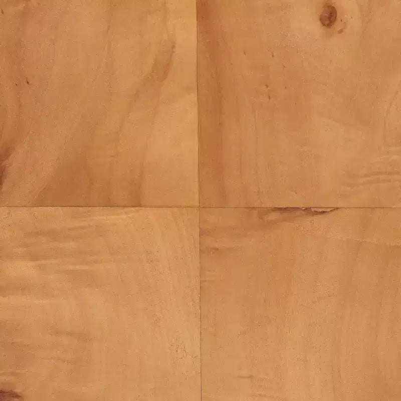 Table de chevet en loupe avec 2 tiroirs