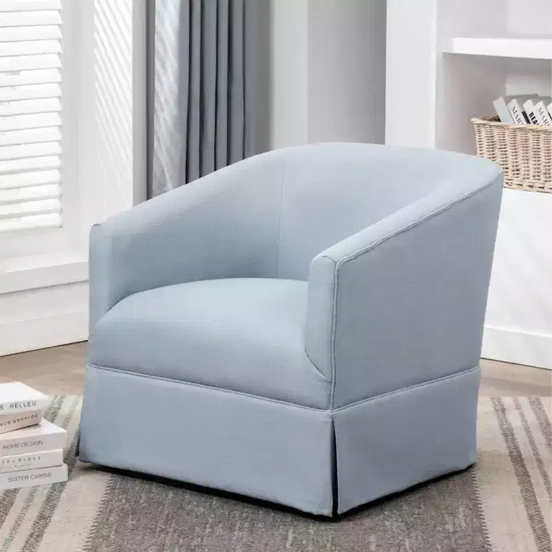Fauteuil pivotant décoratif à jupe