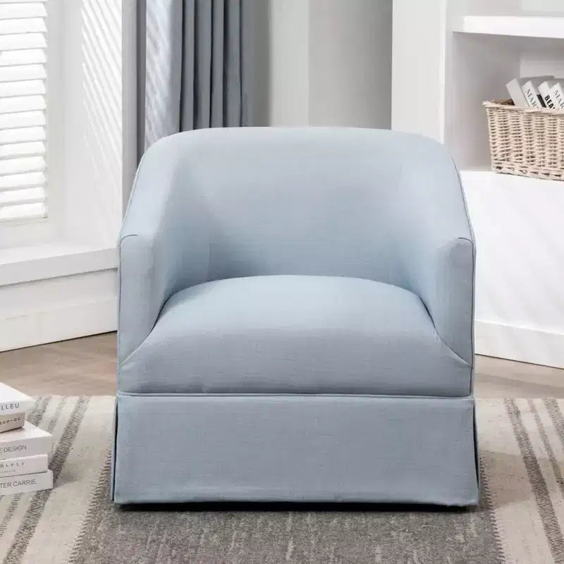 Fauteuil pivotant décoratif à jupe