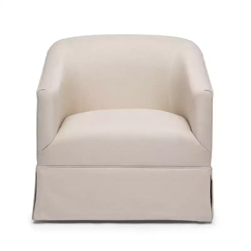 Fauteuil pivotant décoratif à jupe