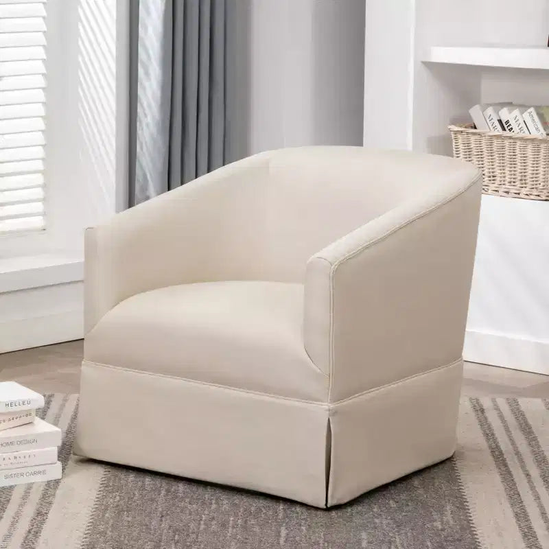Fauteuil pivotant décoratif à jupe