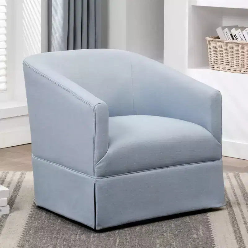 Fauteuil pivotant décoratif à jupe
