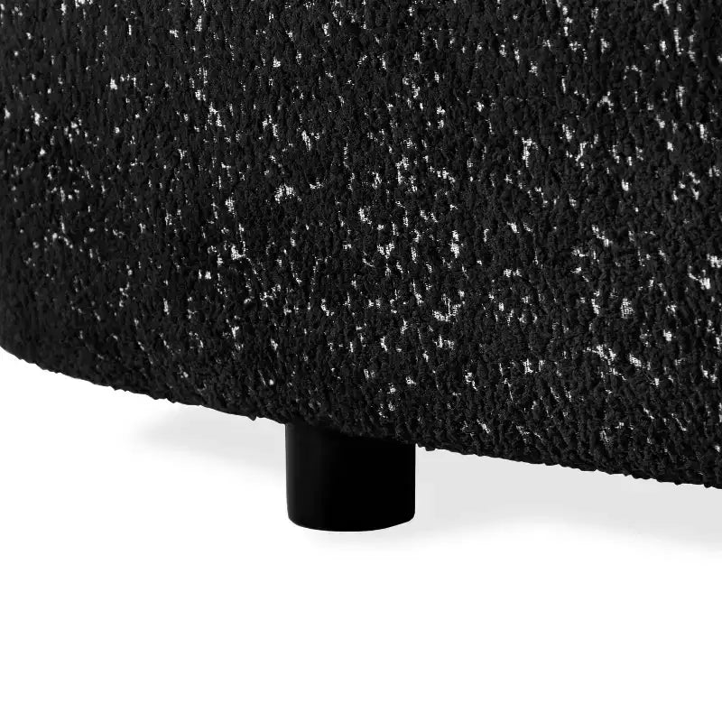 Causeuse incurvée en tissu bouclé bohème de 162 cm avec coussins à ressorts ensachés