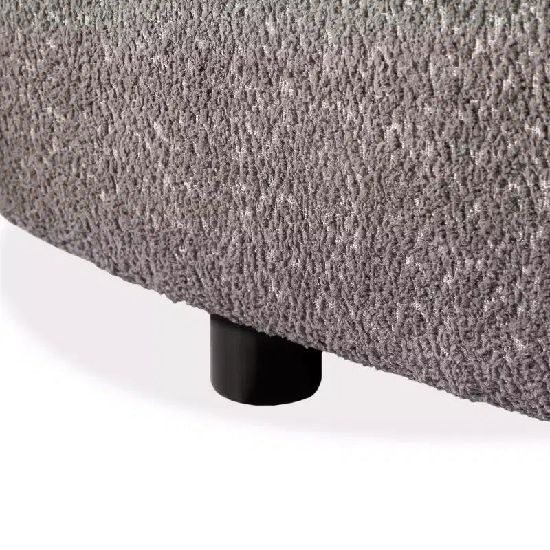 Causeuse incurvée en tissu bouclé bohème de 162 cm avec coussins à ressorts ensachés