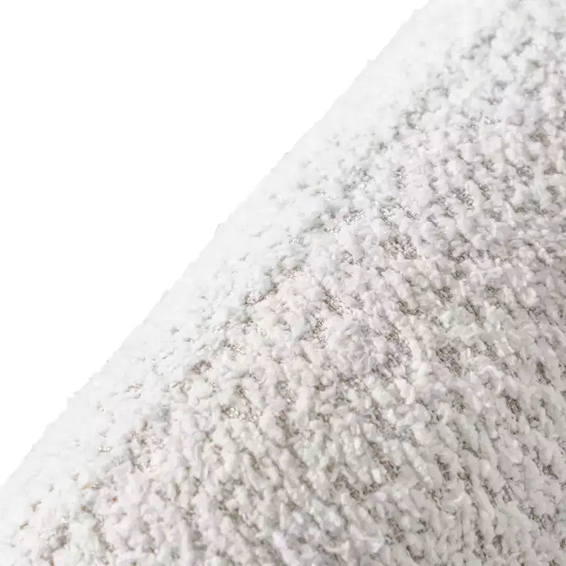 Causeuse incurvée en tissu bouclé bohème de 162 cm avec coussins à ressorts ensachés