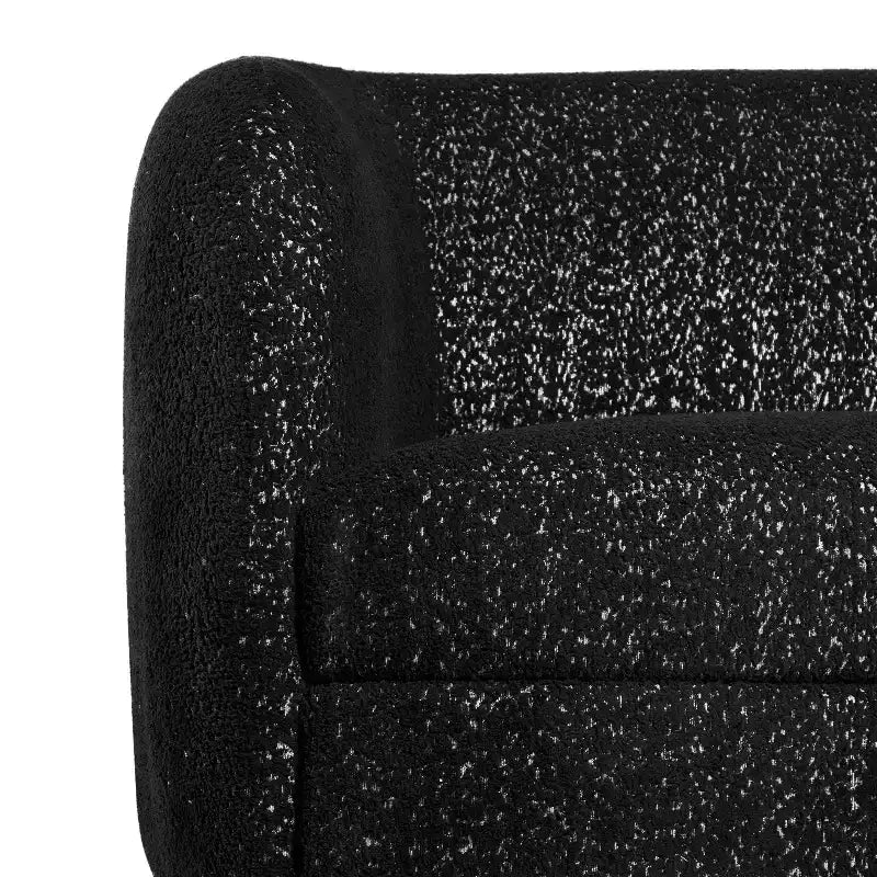 Causeuse incurvée en tissu bouclé bohème de 162 cm avec coussins à ressorts ensachés