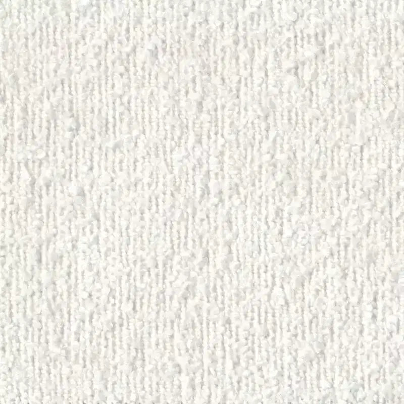 Pouf en tissu bouclé crème