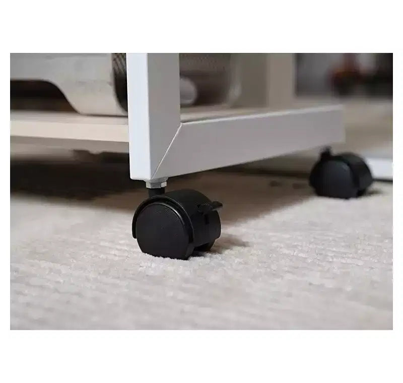 Chariot d'unité centrale mobile réglable en hauteur avec tapis de souris