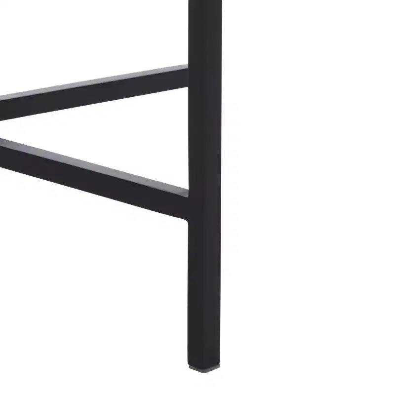 Table d'appoint ronde - Marbre vert/Noir | Piètement à structure ouverte