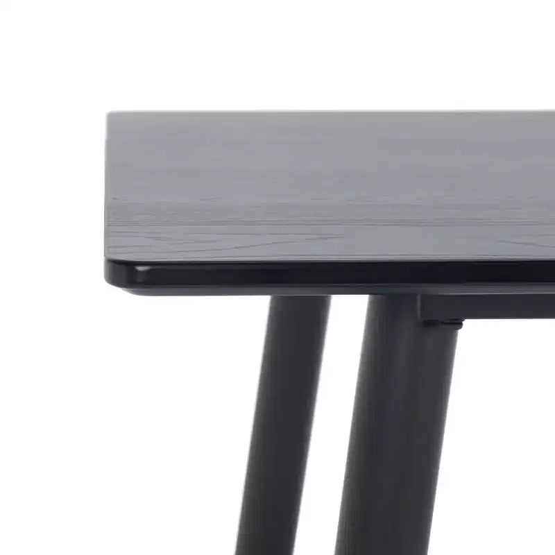 Table à manger rectangulaire - Noir/Or | 140 cm | 4 places