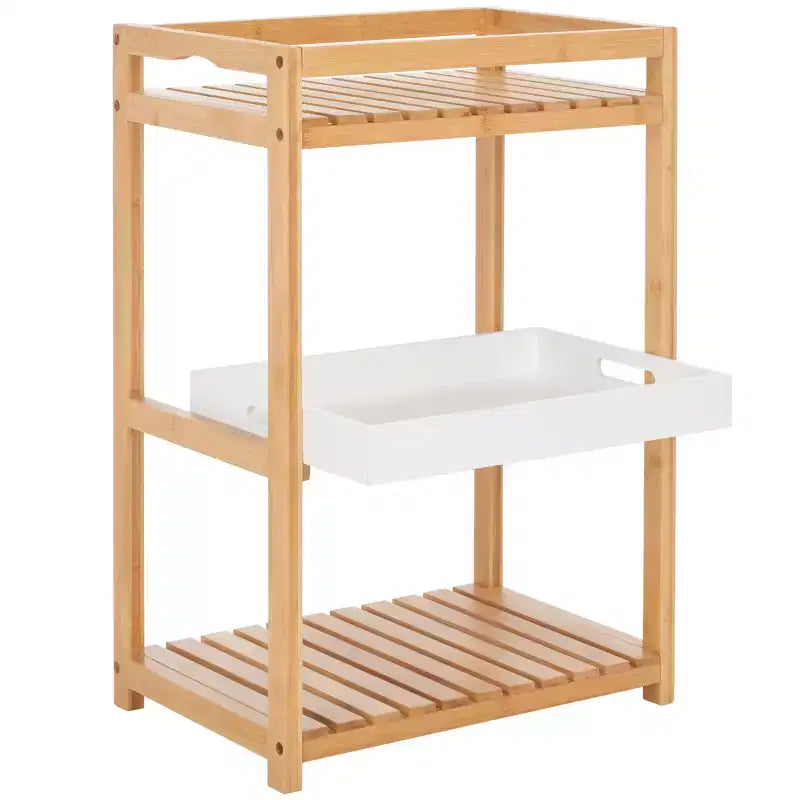 Étagère à 3 niveaux en bambou - Intérieur