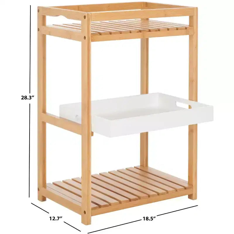 Étagère à 3 niveaux en bambou - Intérieur